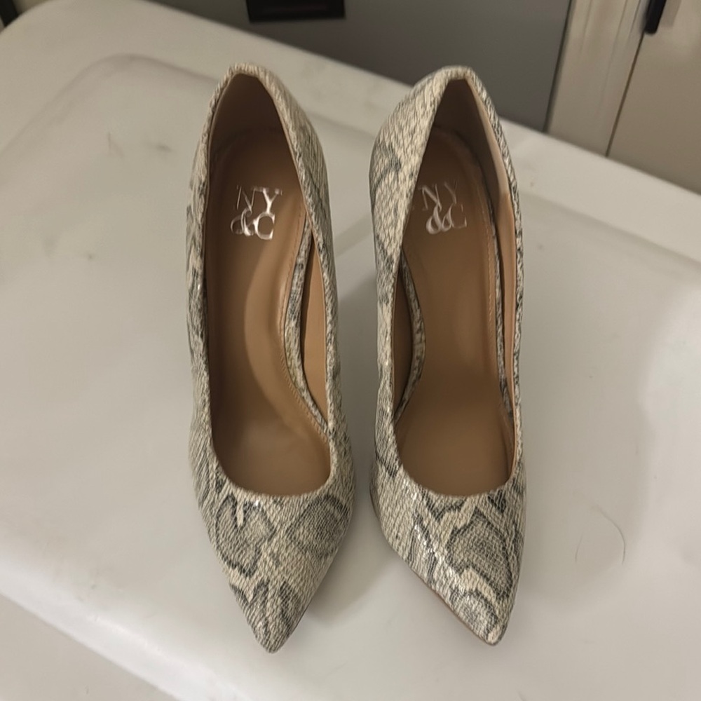 NY&C Snakeskin Pattern Heels